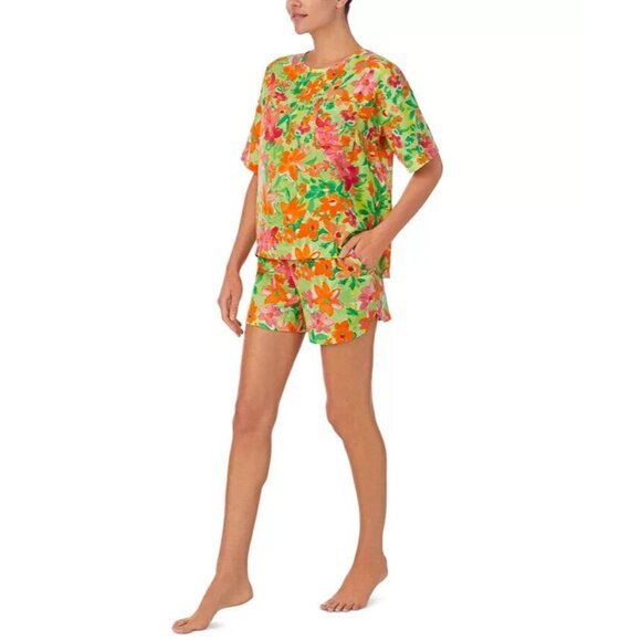 SANCTUARY‎ Women's 2-Pc. Floral Satin Boxer Pajamas Set - Picture 3 of 8